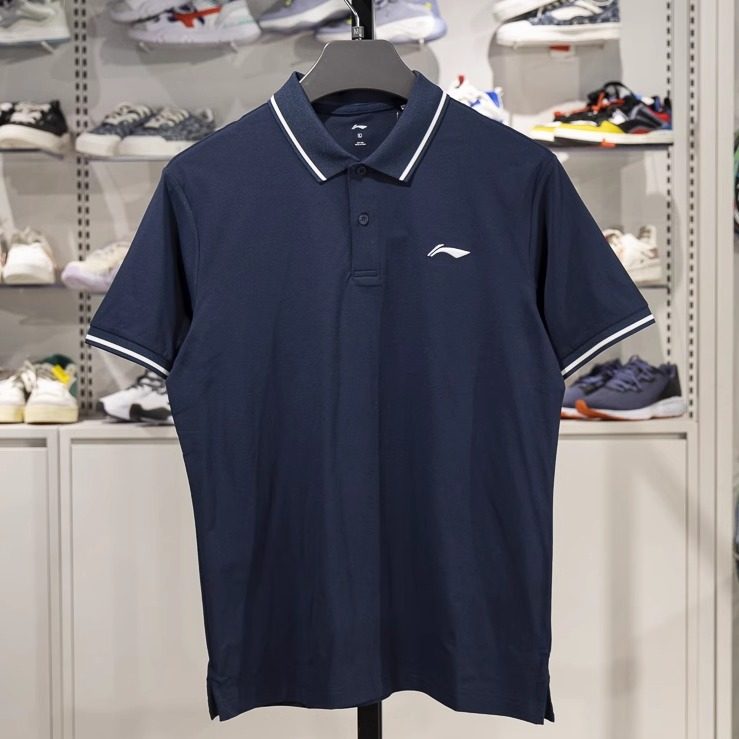 李宁短袖POLO衫排湿速干透气