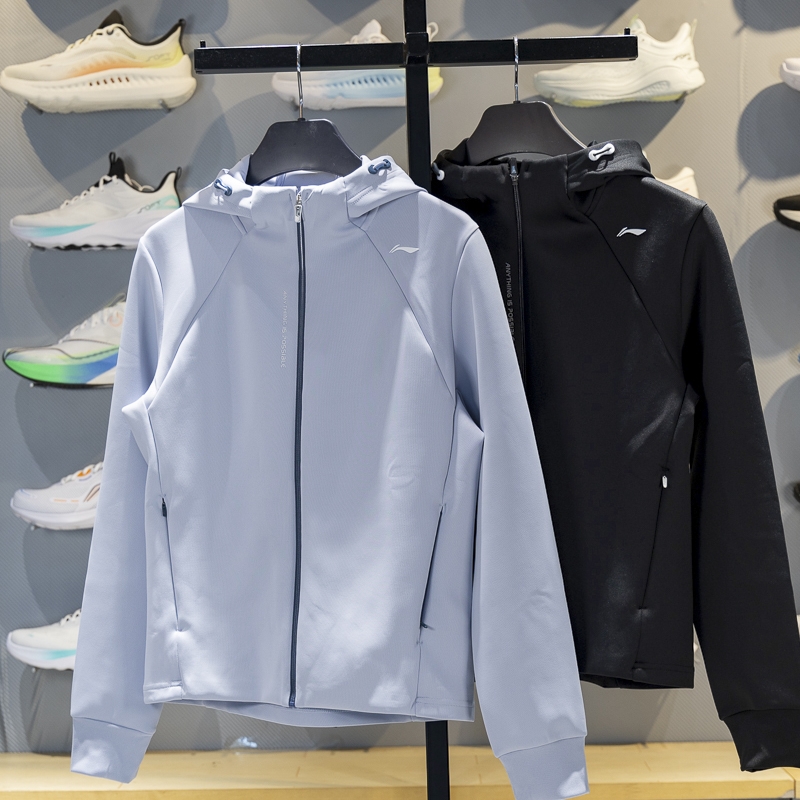 李宁女子连帽针织外套