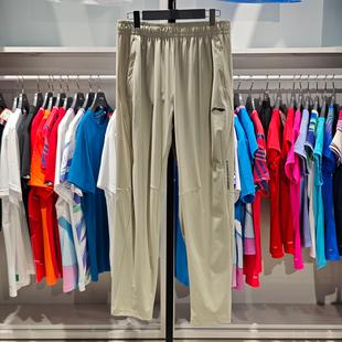 李宁2024夏季 AKYU413 健身系列男子直筒冰感舒适速干针织运动裤