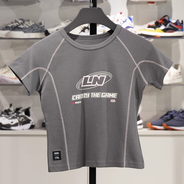 李宁短袖女子透气短袖T恤