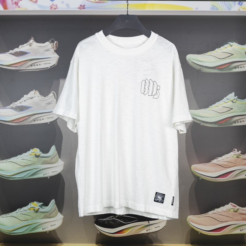 李宁短袖男子纯棉透气T恤