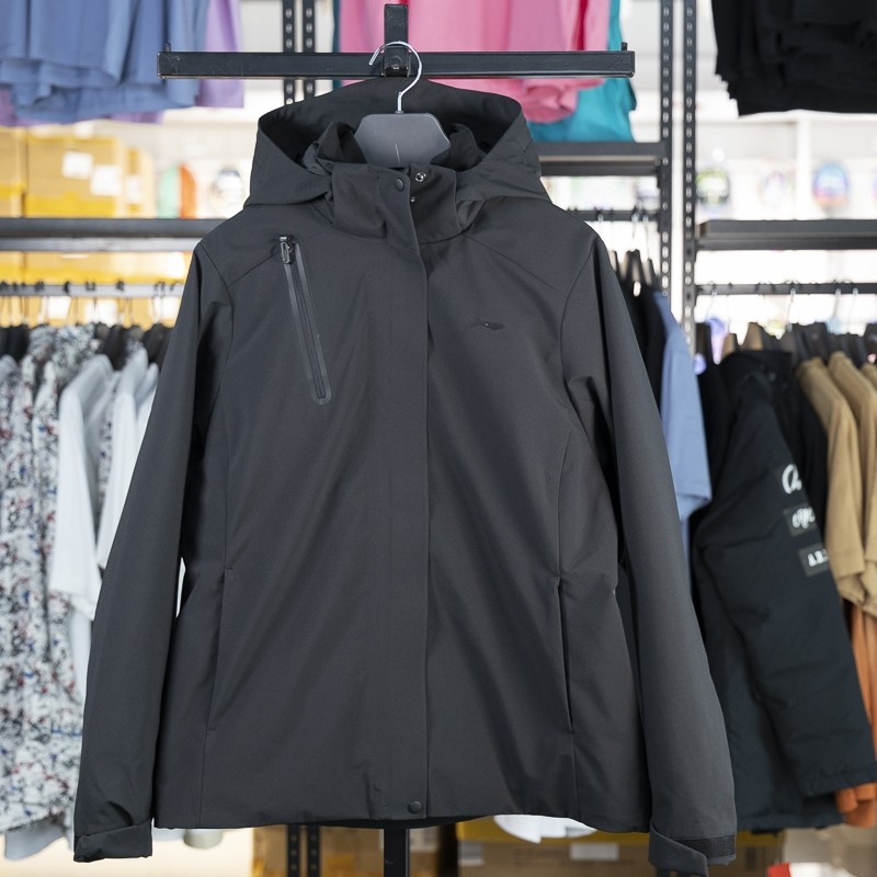 李宁女子连帽防泼水运动风衣