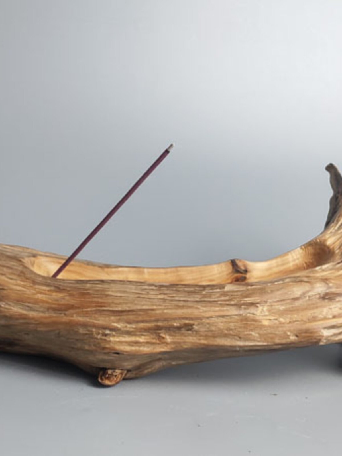 WEATHERED WOOD HORIZONTAL CYPRESS INCENSE INCENSE INCENSE INCENSE INCENSE BURNER FOR HOME CREATIVE PERSONALITY RETRO INCENSE BURNER IN THE LIVING ROOM