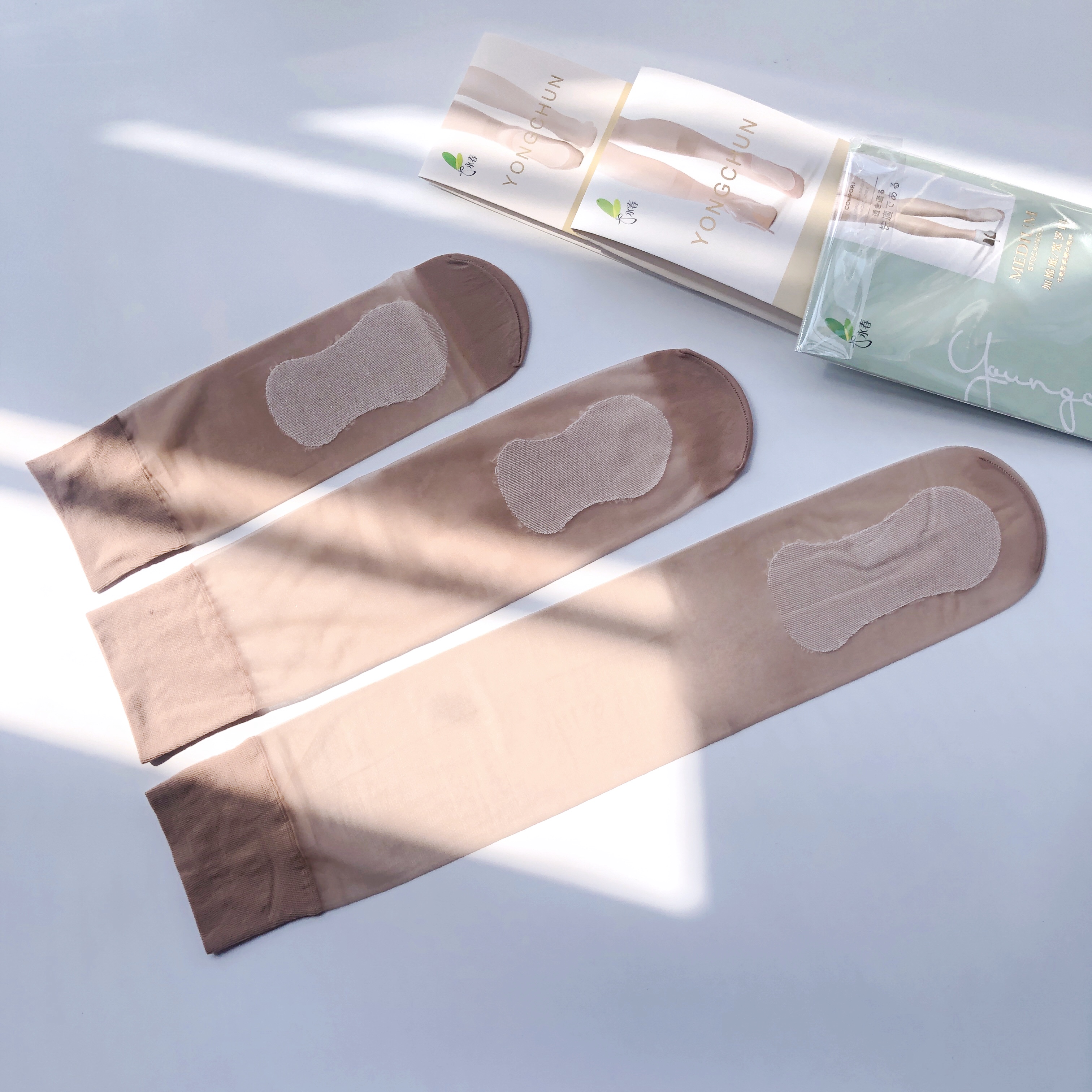 永春薄丝袜菠萝袜加长版脚底加棉