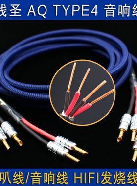美国线圣AQ TYPE4发烧级功放音响线 专业主音箱线喇叭线特价促销