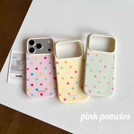 （轻薄软壳）适用于iphone17promax撞色波点手机壳15/16手机壳苹果16promax多巴胺保护套