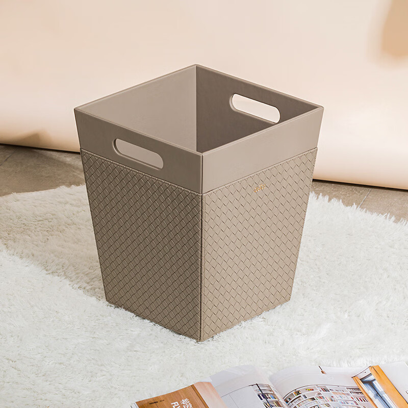 轻奢皮质编织脏衣桶卫生间洗衣篓