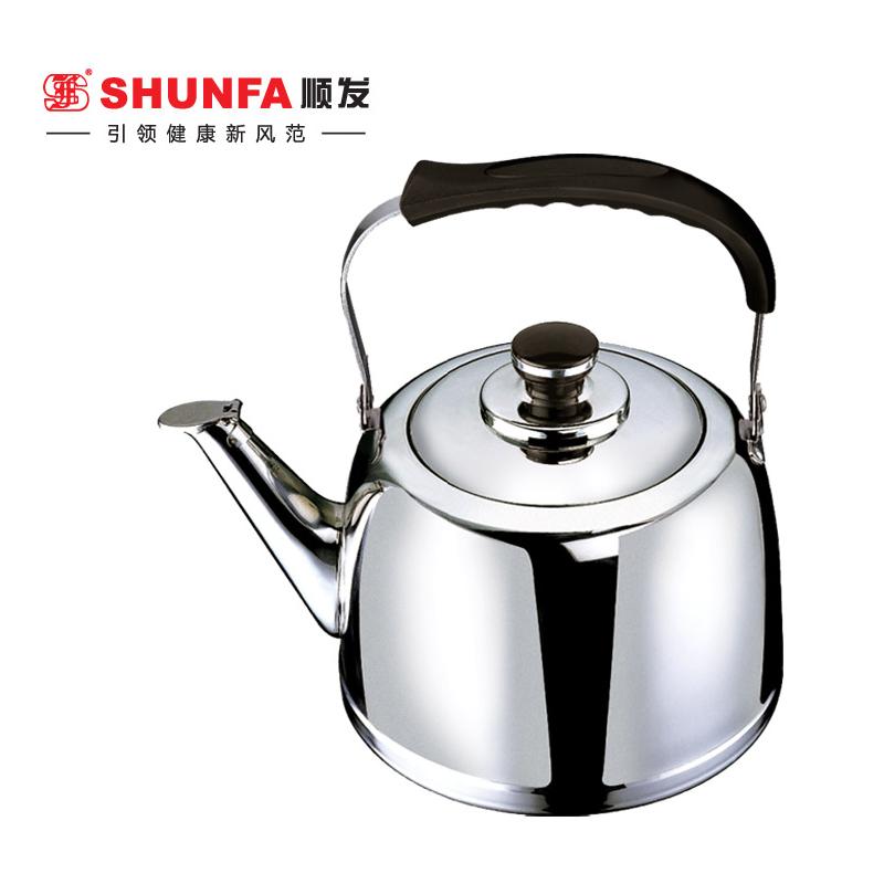 顺发3L新厚底琴音水壶304不锈钢厚底鸣笛烧水壶电磁炉开水壶包邮