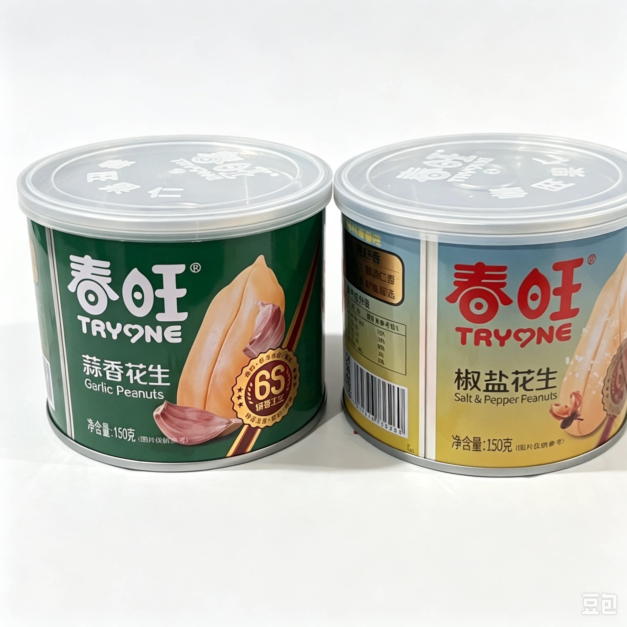 春旺椒盐蒜香味花生米150g脱油花生零食去皮花生米花生仁