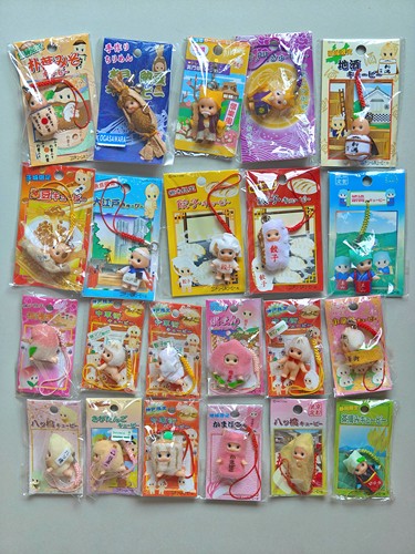 现货日本中古玩具地域限定变装丘比挂件吊坠钥匙链钥匙扣