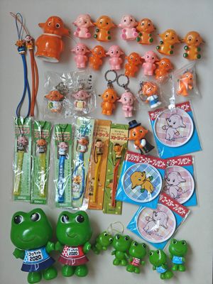 现货日本中古玩具佐藤象周边挂件日用风铃korokero指偶摆件摆件