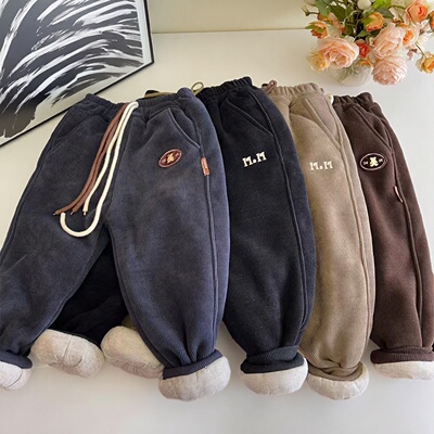 冬季加厚儿童棉裤欧棉绒一条过冬