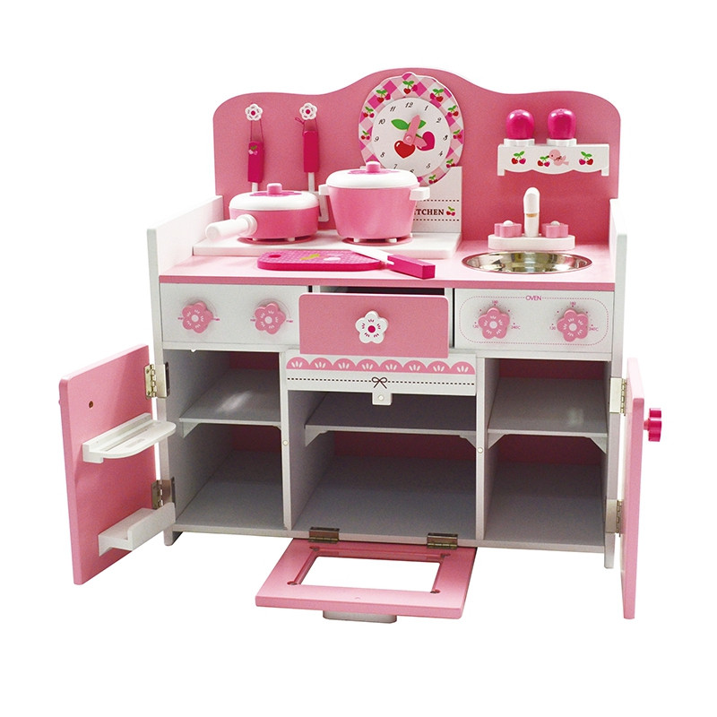 粉色幼教儿童灶台仿真厨房玩具
