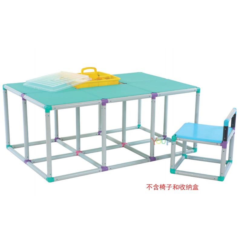 四组六格长方形桌马卡龙试玩