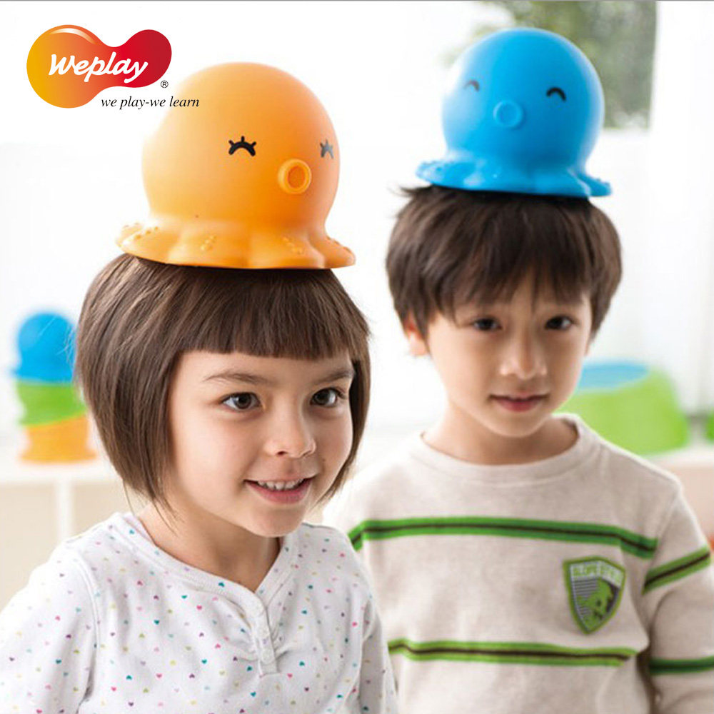 章鱼帽WEPLAY幼儿早教园儿童软体头顶平衡帽平衡蛋感统训练玩具