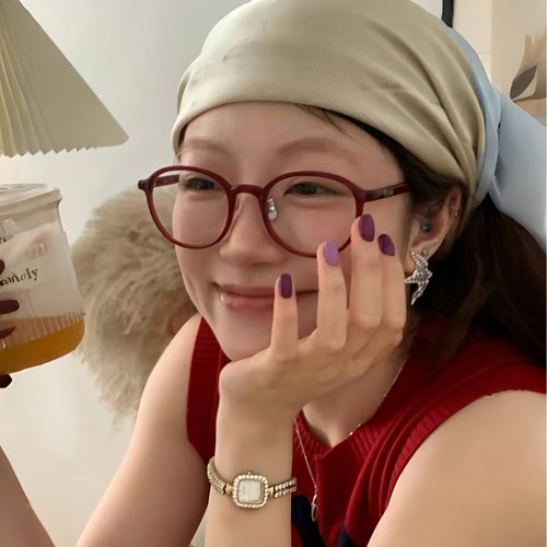 安克拉红色圆框超轻TR90眼镜