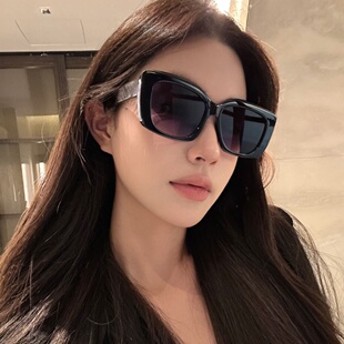 复古超大框方形百搭黑色墨镜女网红高级感方圆脸显瘦太阳眼镜防晒