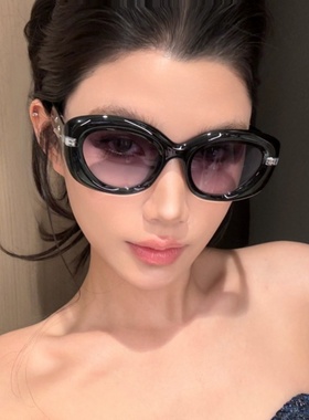 墨镜女潮大框高级感黑色时髦防晒