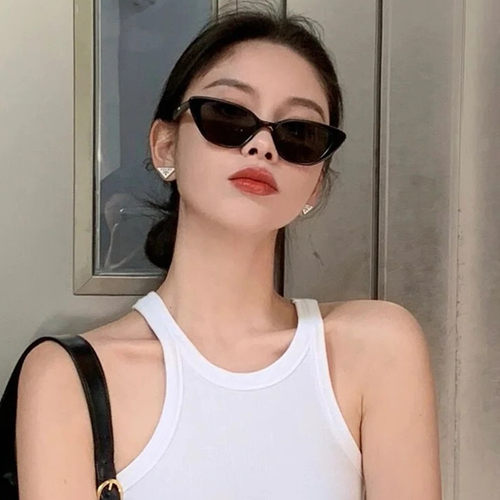 复古三角猫眼小脸墨镜女高级感潮