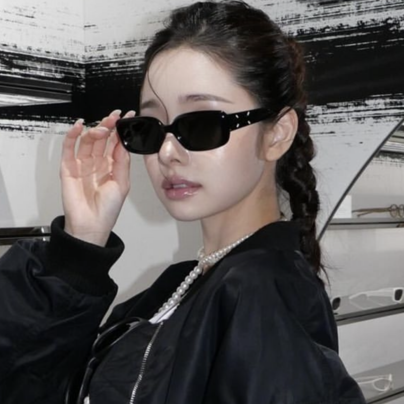 gm墨镜女款2024新款方形小窄框