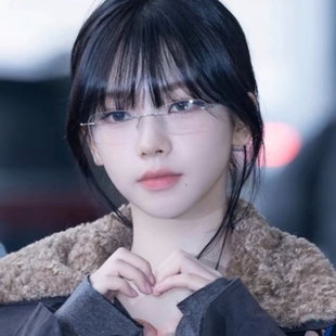 柳智敏同款无边框超轻眼镜纯欲韩系女款近视可配度数近视素颜神器