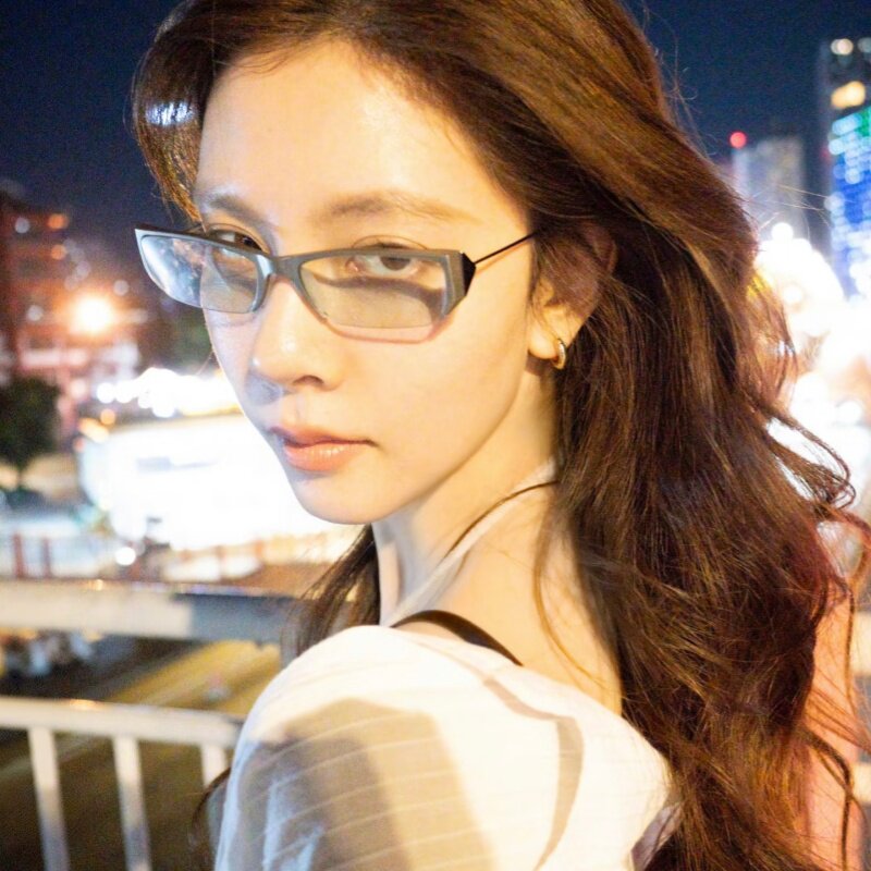 复古韩版半框金属银色倒三角联名猫眼近视眼镜配度数防蓝光平光镜