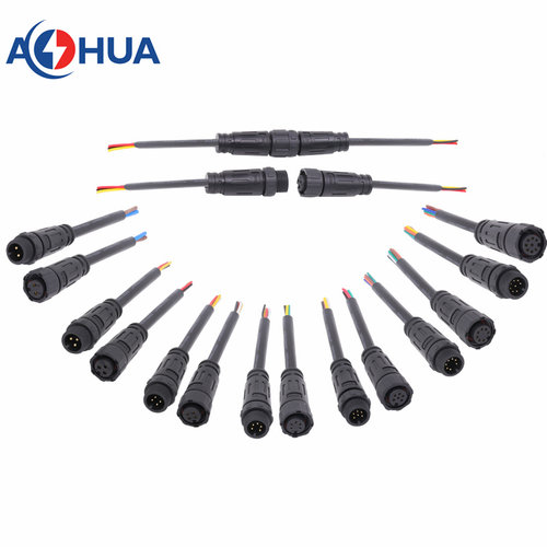 澳华AHUAM12农业机械防水接头物联网通讯防水插头 畜牧养殖连接器