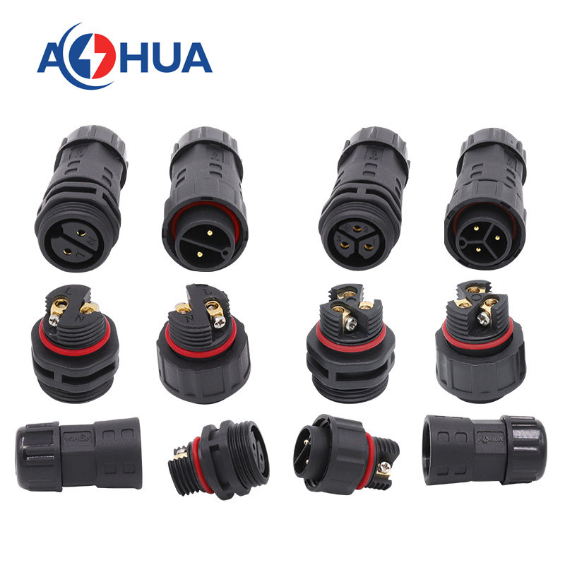 澳华ahua m20防水接头电采暖led路灯防水连接器畜牧养殖补光连接