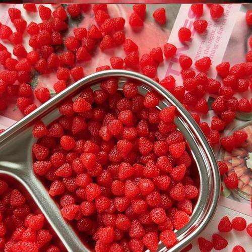 可爱食玩儿童过家家小水果发夹手工材料仿真手机壳迷你小草莓配件