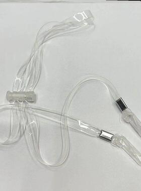 遮阳帽带帽帽子防风夹子防掉带专用帽绳卡扣固定绳透明帽子防风绳