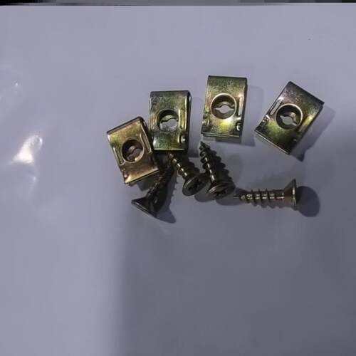 家用洗手间单舌免铆钉可替换固定件通用配件锁片锁舌螺丝固定器