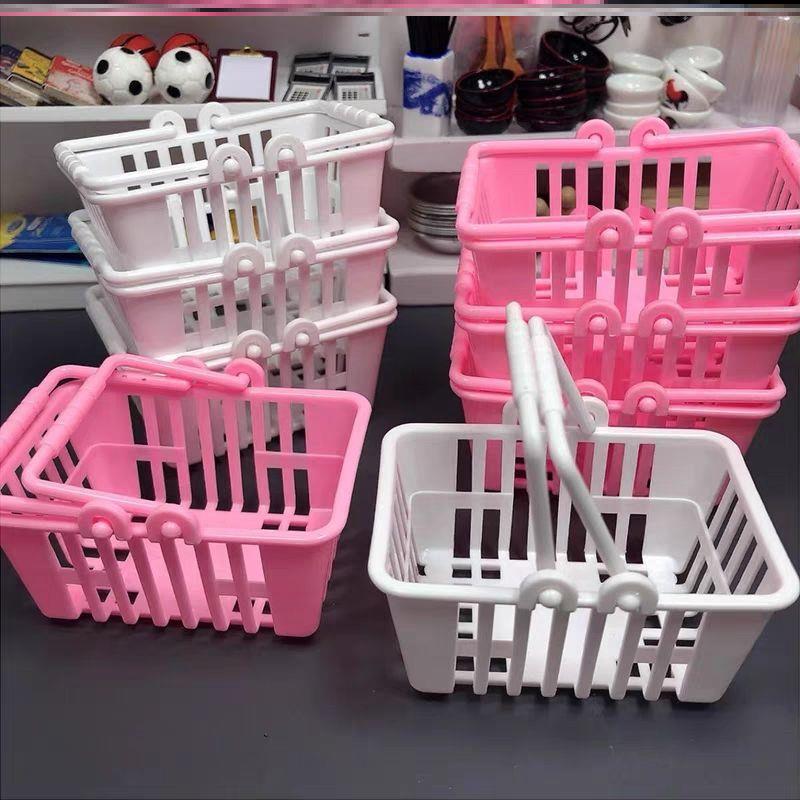 小摆件菜篮子娃用仿真蔬菜筐食物捏捏小型过家家迷你购物篮玩具