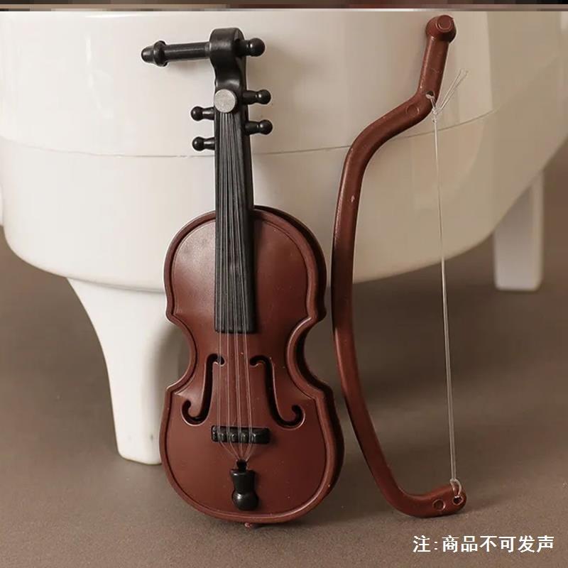 人偶手办公仔玩具娃娃礼物乐器拍照模型配件过家家创意娃用小提琴