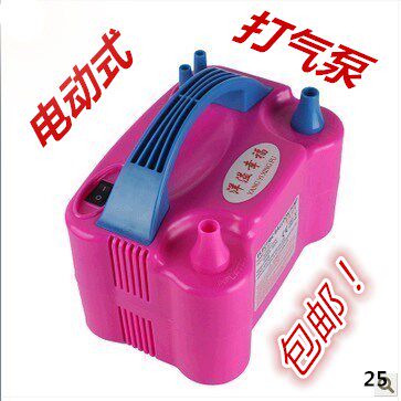 电动气球泵气球打气机电动长条机 双孔打气筒 电动定时定量圆球机