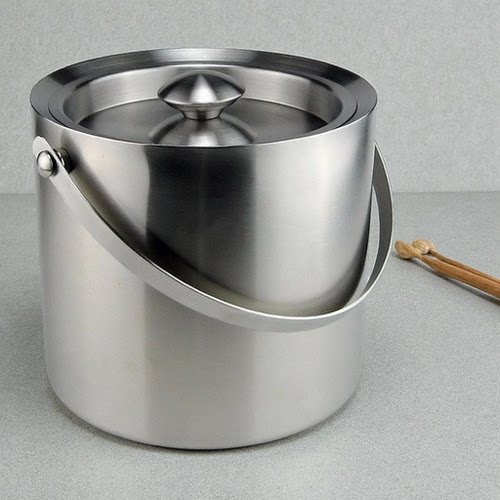 加厚双层保温不锈钢冰桶