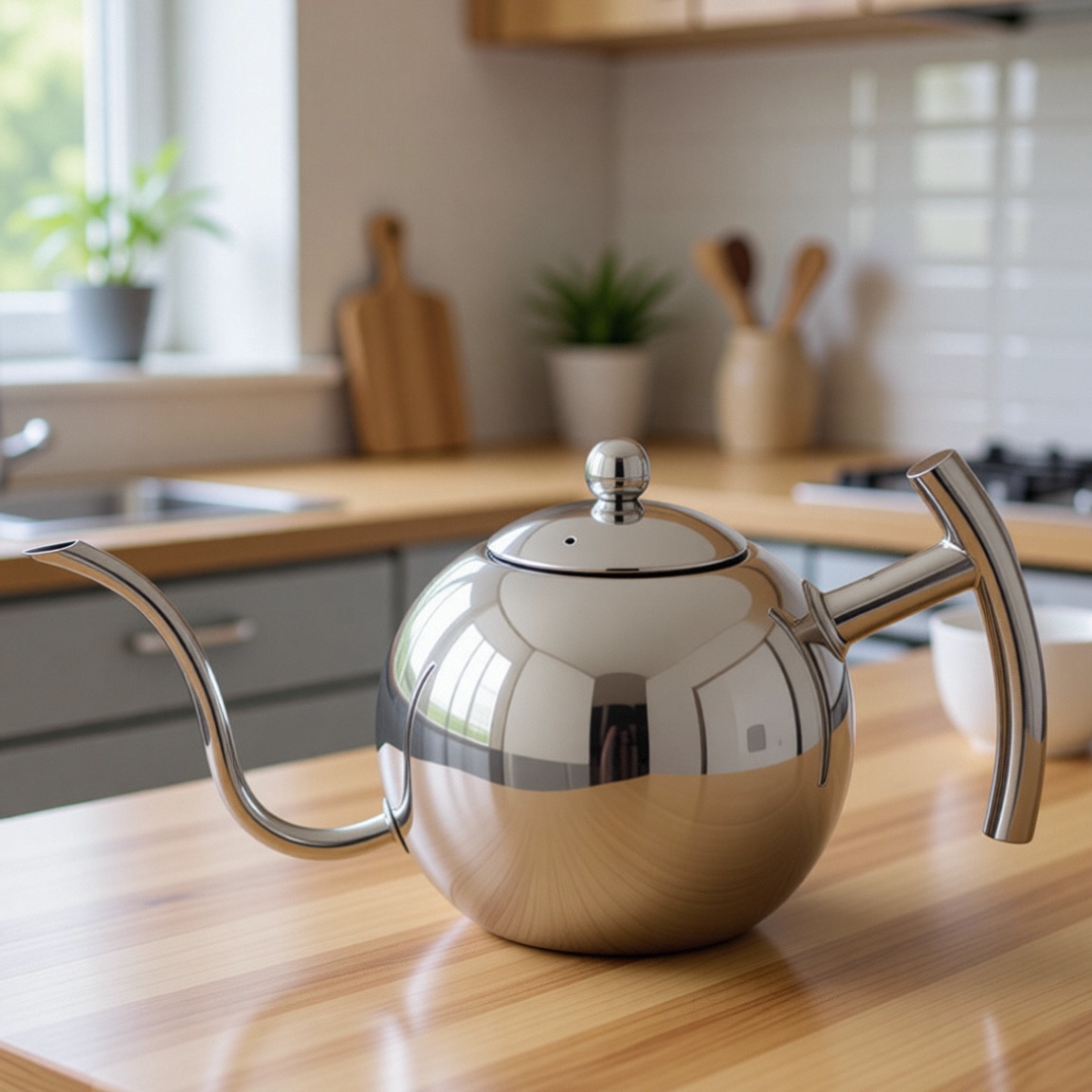 不锈钢泡茶壶水壶长嘴花茶壶油壶烧水壶带过滤网家用饭店餐厅酒店
