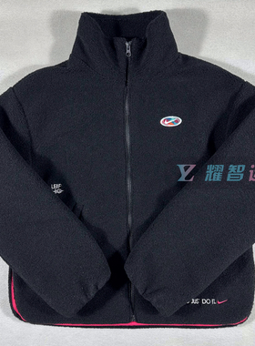 Nike耐克女子CNY羊羔绒立领保暖夹克运动休闲宽松外套FD4796-010