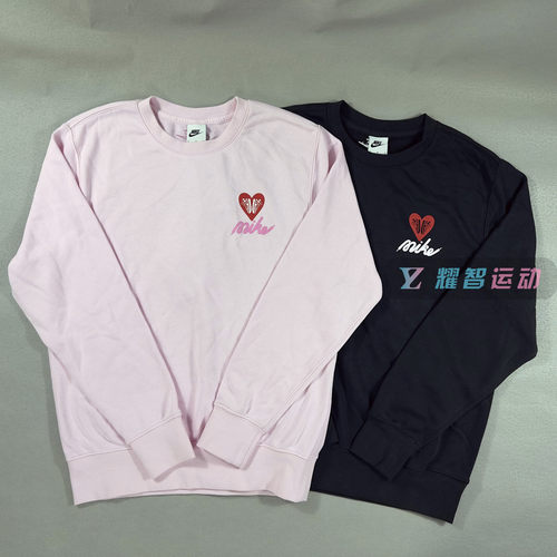 耐克男子圆领针织长袖套头卫衣