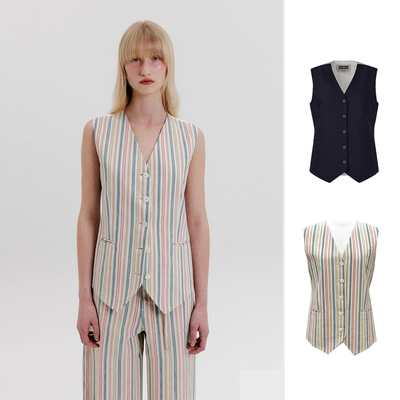 EENK 简约纽扣背心25年夏EEA-10250- VT01-MU/NV——3390