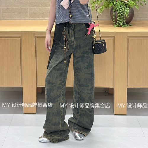 AVVENN 直筒简约牛仔裤25年秋AL71302599——1890