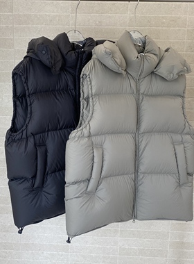 SYUGNA 泡芙连帽马甲25年秋冬7E0017-BK01/GY04——3699