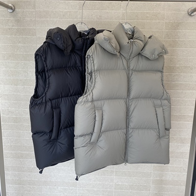 SYUGNA 泡芙连帽马甲25年秋冬7E0017-BK01/GY04——3699