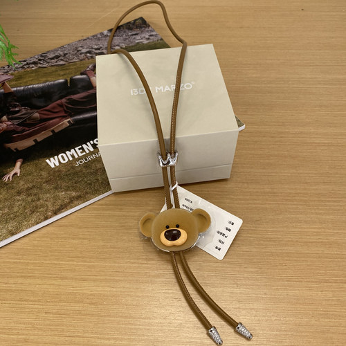 13DE 植绒小熊领带结项链26年春FR26S2523——1099