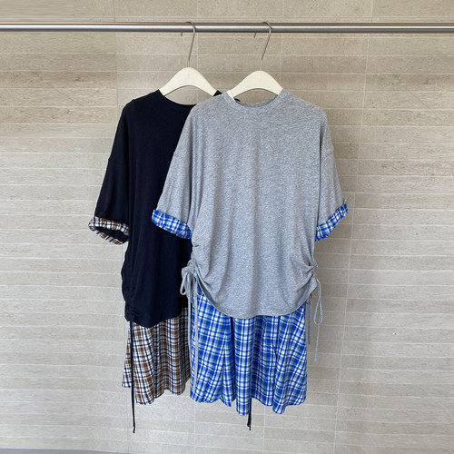 SHORT Sentence 复古系带连衣裙26SSOP04-BL41/GY31—2000