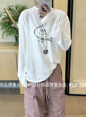 ETHOR 印花LOGO烫钻T恤26年春夏ERSS26-415T——1290