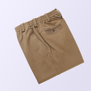 休闲长裤 中式 刺绣唐装 秋冬季 百福龙松紧腰加裤 男裤 袢两用宽松版