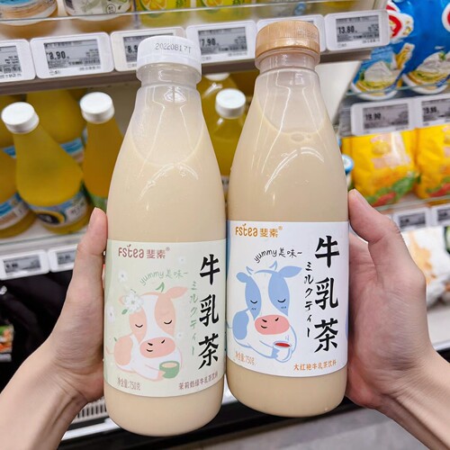 斐素大红袍牛乳茶饮料750g冷藏