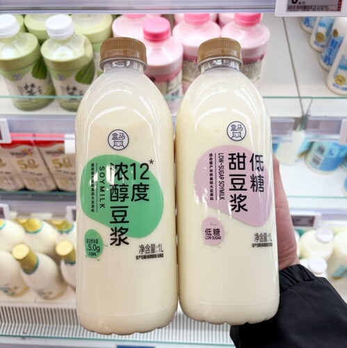 盒马浓醇豆浆甜豆浆有机豆乳