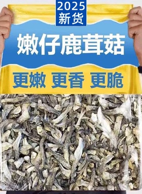 特小条鹿茸菇碎干货500g 商用馅料干锅包饺子香菇鹿茸菌饭店食材
