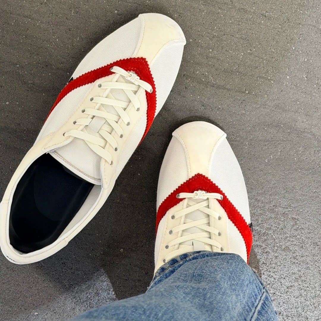 早春新款女平底鞋时髦感红色德训鞋单鞋女拼色阿甘鞋复古运动鞋,女鞋,德训鞋,淘宝优惠券,粉丝福利购,淘宝优惠卷